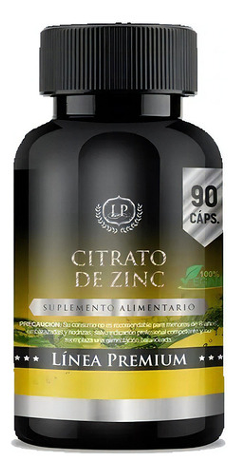 Lp Citrato De Zinc Premium 90 Capsulas 3 Meses Tratamiento