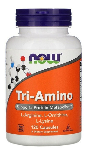 Tri-amino 120 Caps - Now Foods Sabor Sin Sabor 1