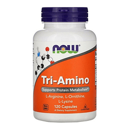 Tri-amino 120 Caps - Now Foods Sabor Sin Sabor