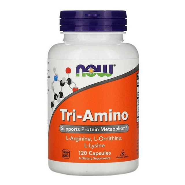 Tri-amino 120 Caps - Now Foods Sabor Sin Sabor