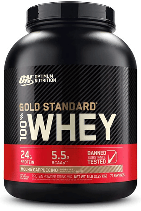 Optimum Nutrition Gold Standard 100% Whey 5lbs Moka Capuchino Sabor Mocha Capuccino