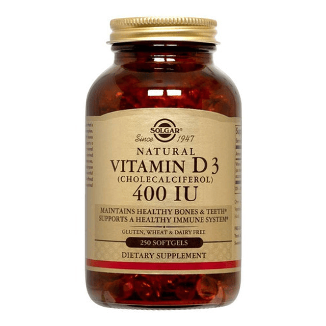 Vitamin D3 400 Iu - 250 Soft Sabor Sin Sabor