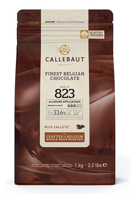 Chocolate con Leche 33% Callebaut 1 Kg. Belga