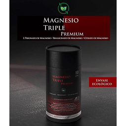 Triple Magnesio Premium(bisglicinato+cit De Mag+l Treonato) Sabor Sin Sabor