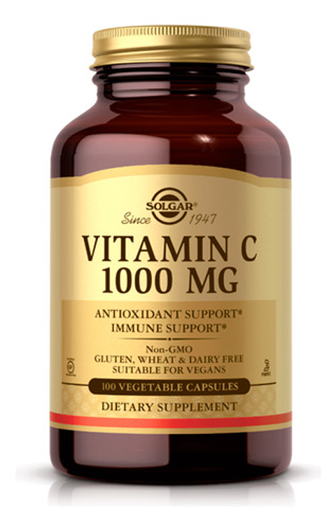 Vitamina C 1000 Mg Solgar 100 cápsulas vegetales