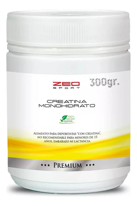 Creatina Monohidrato 300 G Zeo Linea Premium Resistencia
