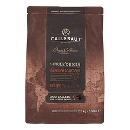 Chocolate Belga Callebaut De Origen Madagascar Bitter 2,5kg