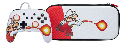 Acc Nsw Powera Bundle Fireball Mario Enwired Slim Case Color Blanco 2