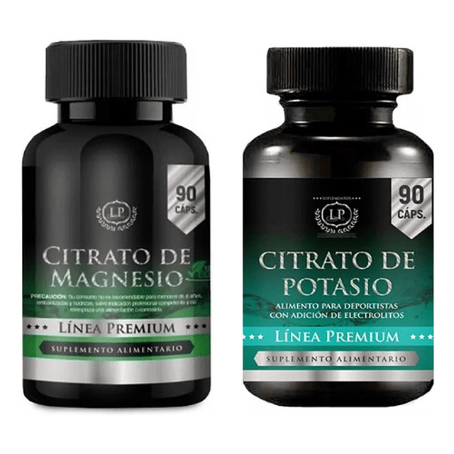 Pack Citrato Magnesio + Citrato Potasio Linea Premium