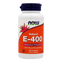 Vitamina E - 400 100 Caps - Now Foods Sabor Neutro