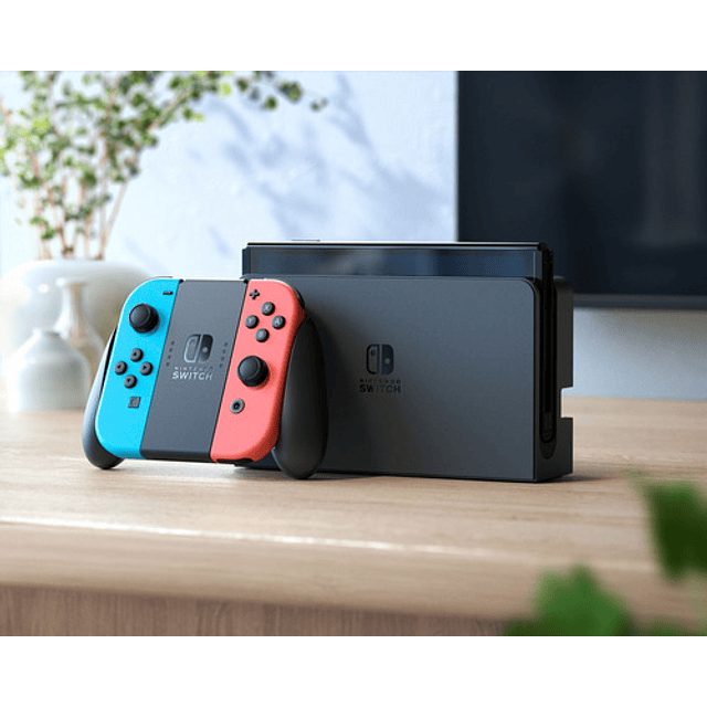 Nintendo Switch Oled 64gb Standard Color Rojo Neón Azul Neón