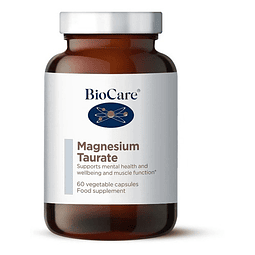 Biocare Taurato De Magnesio 60 Caps Apoyo Corazon Higado Sabor Sin Sabor