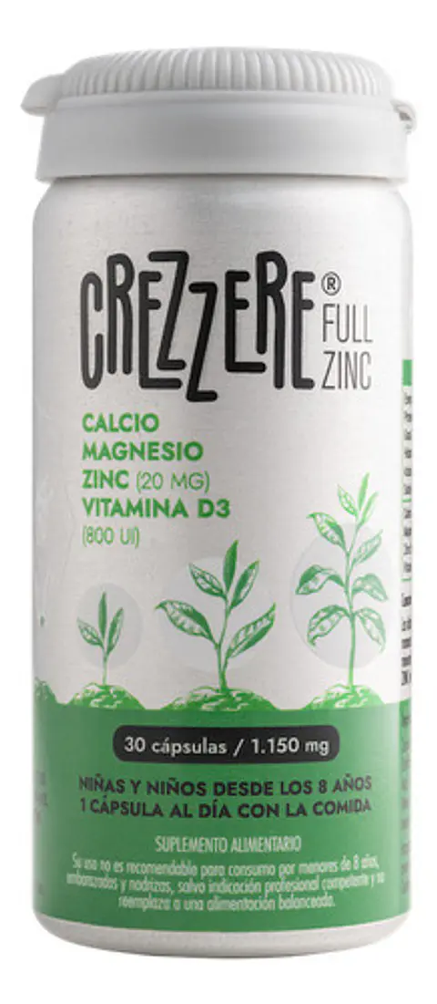 Crezzere Minerales Desarollo Crecimiento Infantil 30 Caps