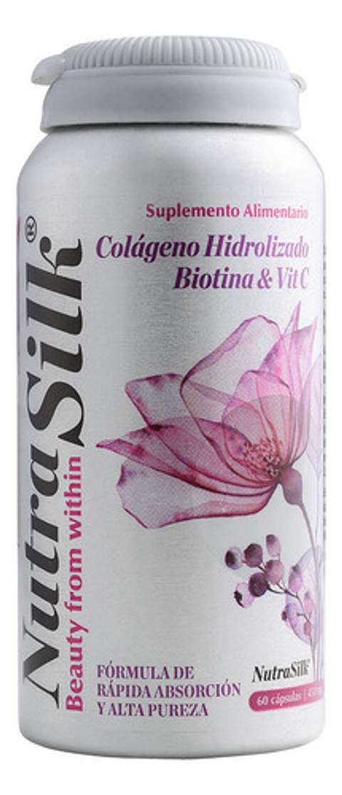 Nutrasilk Colageno Hidrolizado Biotina Vit C Pelo Piel Uñas 