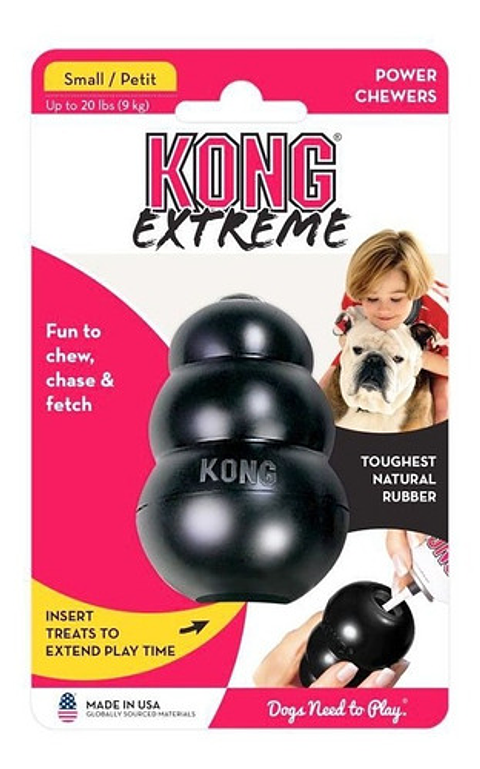 Juguete Kong Extreme Para Perros Talla S Hasta 9 Kg Negro