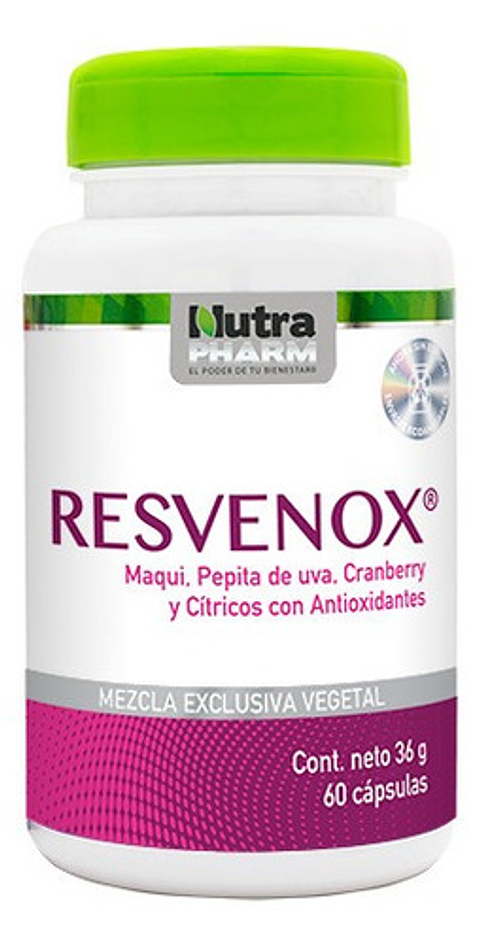 Nutrapharm, Resvenox Antioxidante 60 Cápsulas