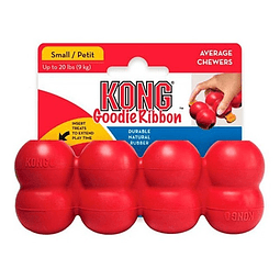 Kong Goodie Ribbon S Color Rojo Juguete Recompensas Perro