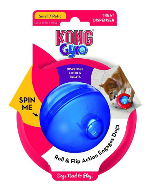 Kong Gyro Dispensador De Alimento Para Perro Talla L 16+ Kg