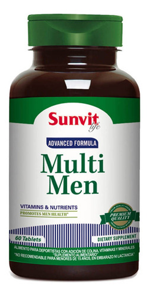 Suplemento En Cápsulas Sunvit  Vitaminas Multimen Vitamina En Pote De 117g 60 Un