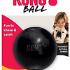 Kong Ball Juguete Pelota  Extreme Con Agujero Color Negro