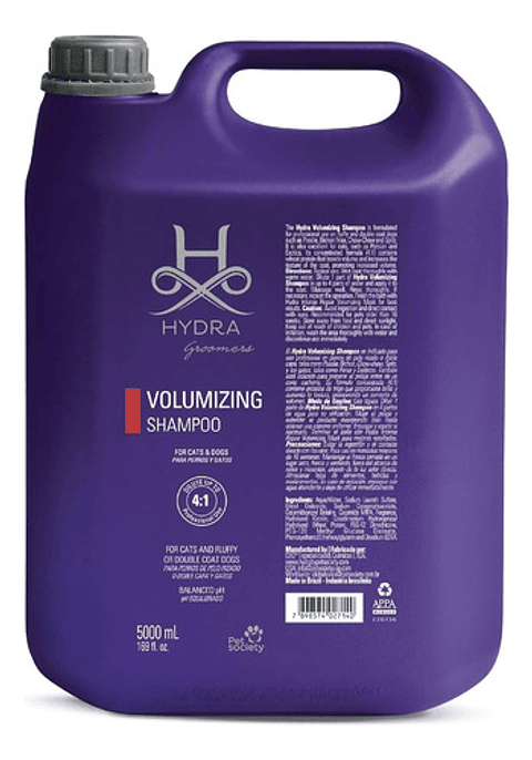 Shampoo Hydra Volumizing 5 Litros Voluminizador Profesional