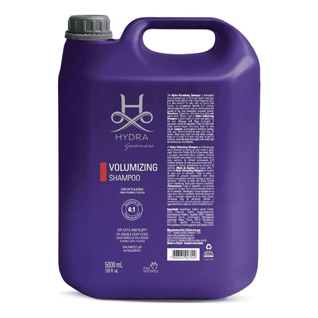 Shampoo Hydra Volumizing 5 Litros Voluminizador Profesional