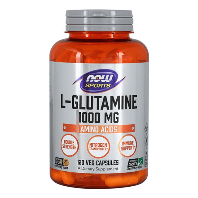 Now L-glutamina 1000 Mg X 120 Capsulas Veg Sabor Sin Sabor