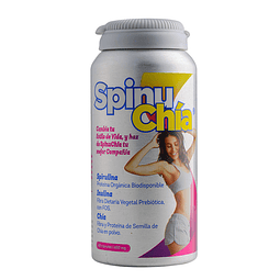 Spinu Chia Spirulina Inulina Chia 60 capsulas coadyuvante dieta saludable