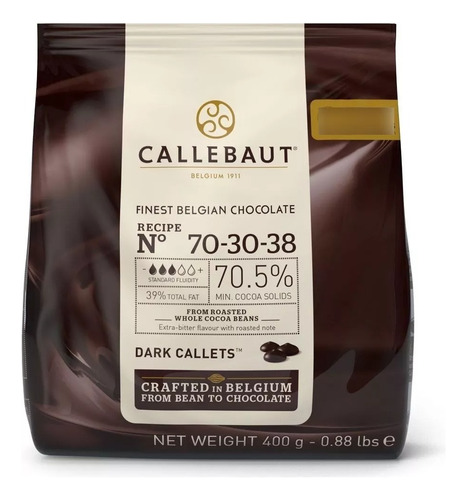 Chocolate Amargo 70% Callebaut 400 Gr. 1