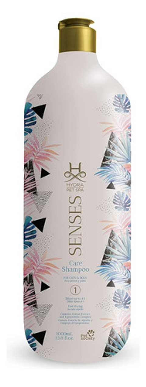 Hydra Senses Care Shampoo Mascotas 1 L Algodon Lipoproteinas