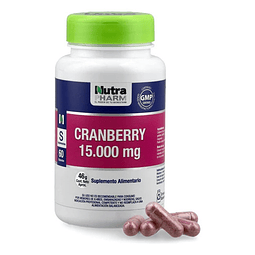 Nutra Pharm Cranberry 15.000mg Y Vitamina C 60 Cap Sin Sabor