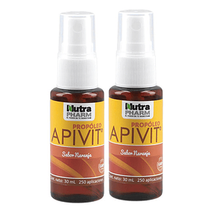 Nutrapharm Apivit Pack Propoleo Spray Sabor Naranja