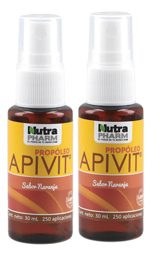 Nutrapharm Apivit Pack Propoleo Spray Sabor Naranja