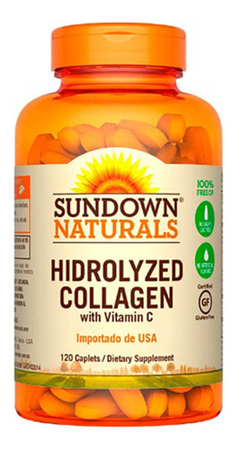 Hydrolyzed Collagen 1000 Mg Con Vit C - 120 Caps, Sd Sabor Sin Sabor