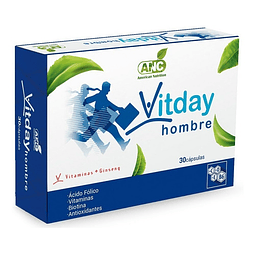 Vitday Hombre Multivitaminico + Ginseng 30 Caps