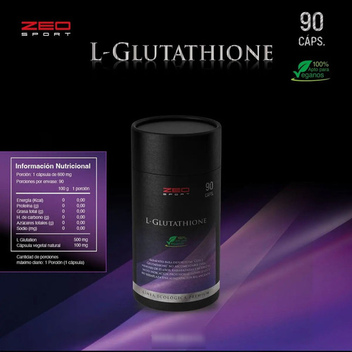 L Glutation Antioxidante Potente 500 Mg 90 Caps Zeo Sport 2