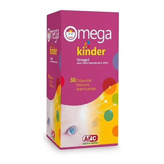 Omega Kinder (niños) 30 Caps. Blandas Masticables