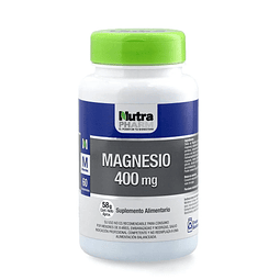 Magnesio 400mg Nutrapharm Salud Osea Y Articulaciones 60 Cap