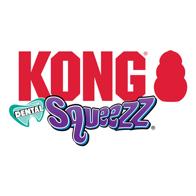 Kong Squeezz Dental Pelota Textura Única Talla M