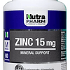 Nutrapharm Zinc 15 Mg. 60 Comp Crecimiento Desarrollo