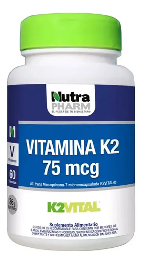 Nutrapharm Vitamina K2 60 Caps Cardiovascular Oseo