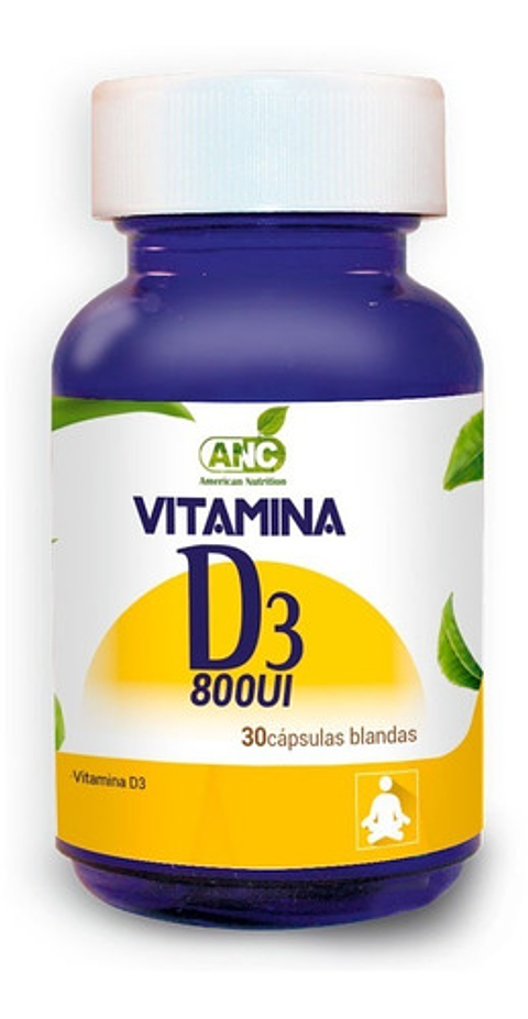 Vitamina D3 800 Ui 30 Capsulas Anc Liposoluble Moduladora