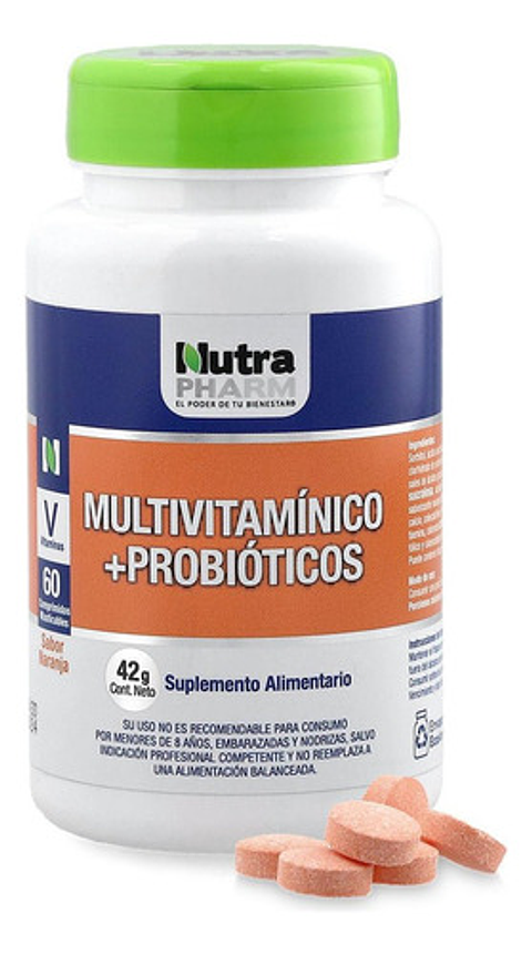 Multivitamínico + Probióticos X 60 Comprimidos masticables