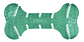 Juguete Para Perros Kong Squeezz Dental Bone, Color Verde - Miniatura 1