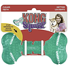 Juguete Para Perros Kong Squeezz Dental Bone, Color Verde