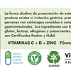 Pack Vitamina C + D + Zinc 2 Meses Formula Alcalina 120 Caps