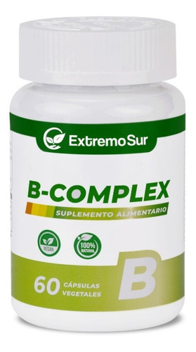 B Complex B1 B2 B3 B5 B6 B9 B12 Biotina 60 Capsulas Sabor Neutro 1