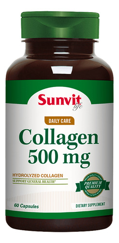 Collagen 500mg - 60 Caps, Svl Sabor Sin Sabor