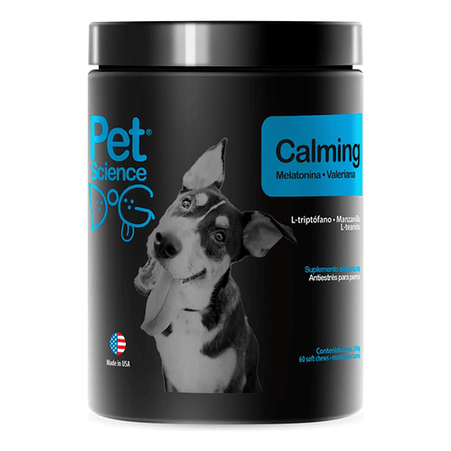 Petscience Dog Calming Calmante Masticable Perro 60 Unid