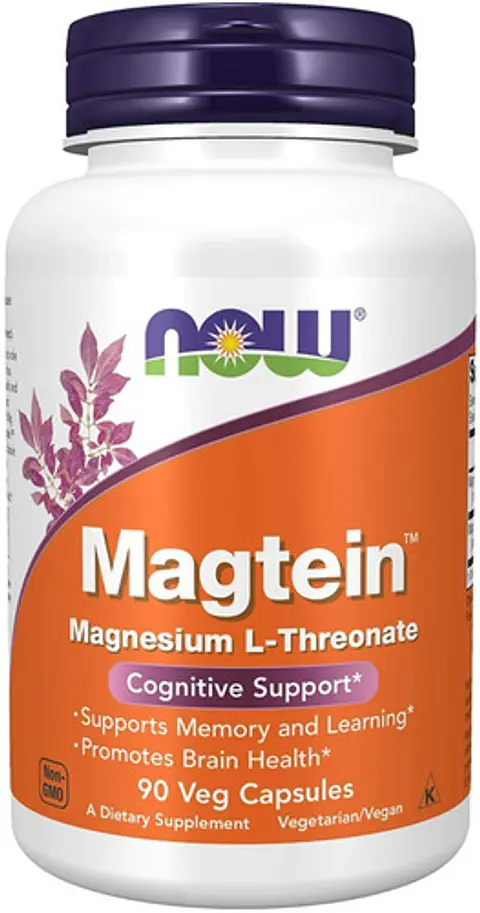 Magtein Magnesios Cerebrales 90 Capsulas Vegetales Now Foods